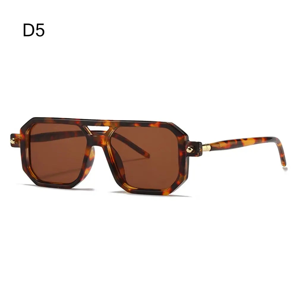 Sunglasses with tortoisesheVintage Double Bridge Shades on a white background
