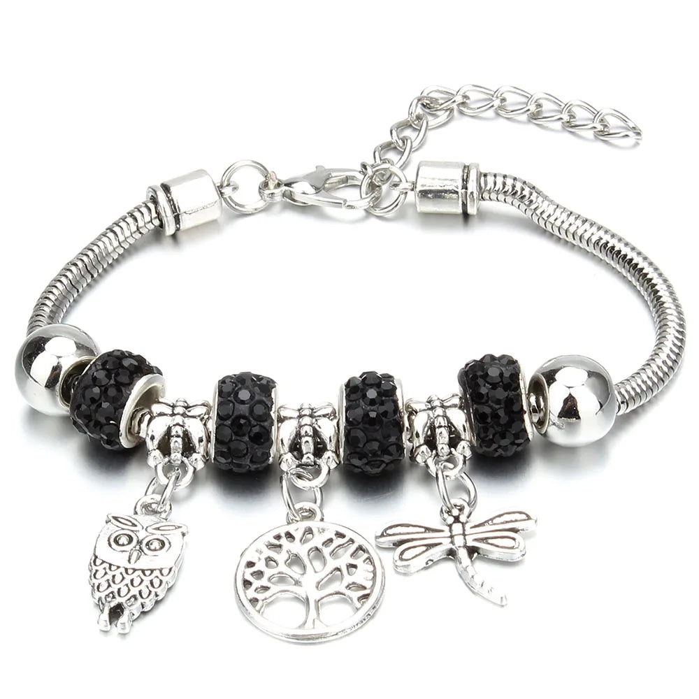 Crown Charm Friendship Bracelet