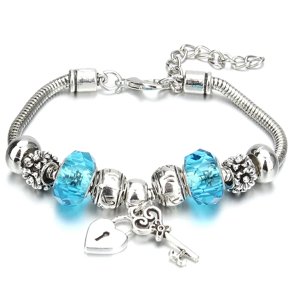 Crown Charm Friendship Bracelet