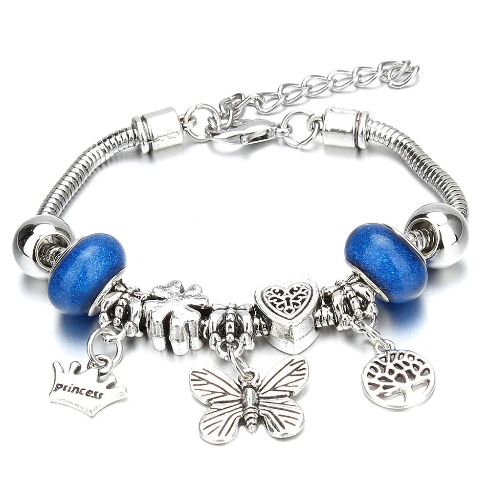 Crown Charm Friendship Bracelet