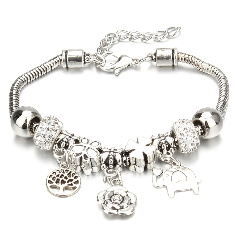 Crown Charm Friendship Bracelet