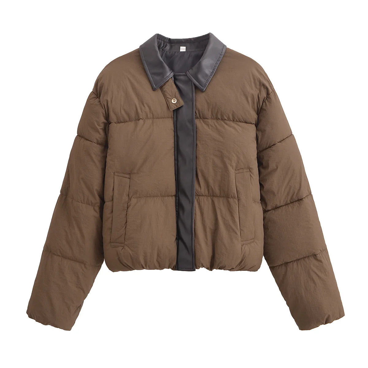 Retro Chic Zipper Coat, Glow Bloom Aura, Clothes,Coat,Jacket