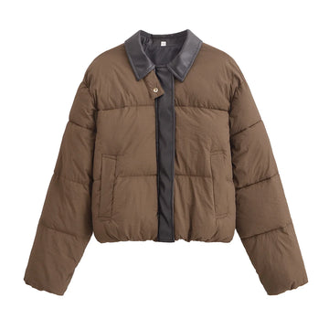 Retro Chic Zipper Coat, Glow Bloom Aura, Clothes,Coat,Jacket