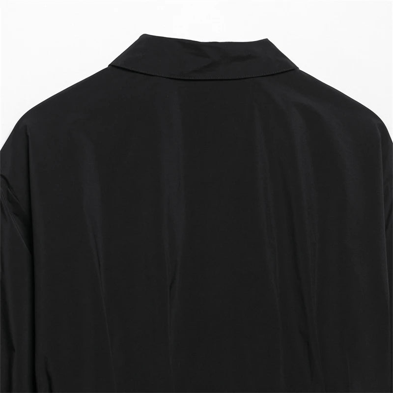 Front view of Elegant Summer Pleated Jacket
