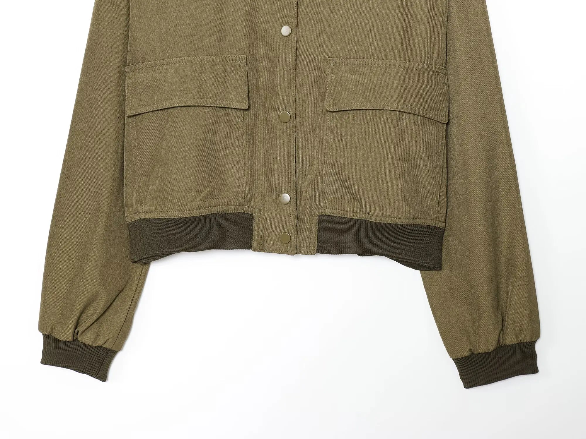 Ribbed Double Pocket Jacket, Glow Bloom Aura, Clothes,Coat,Jacket