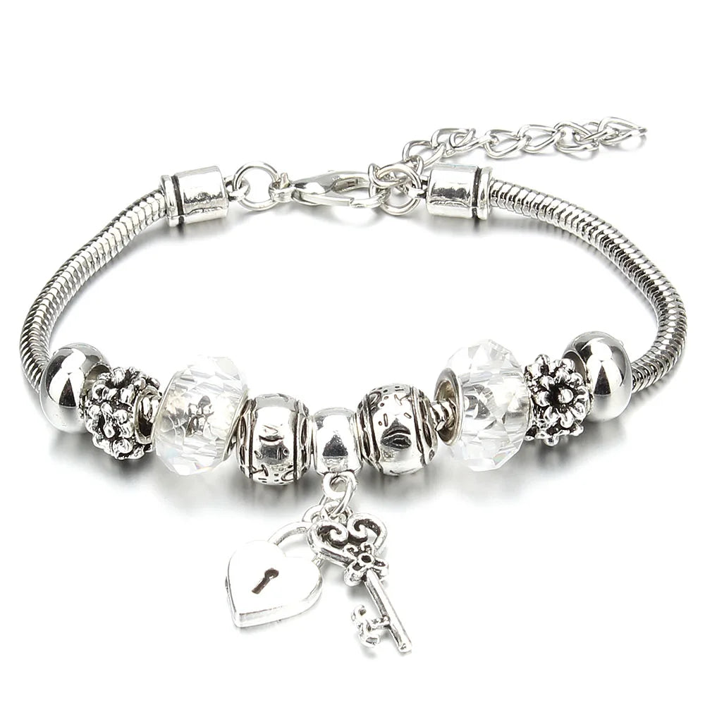 Crown Charm Friendship Bracelet