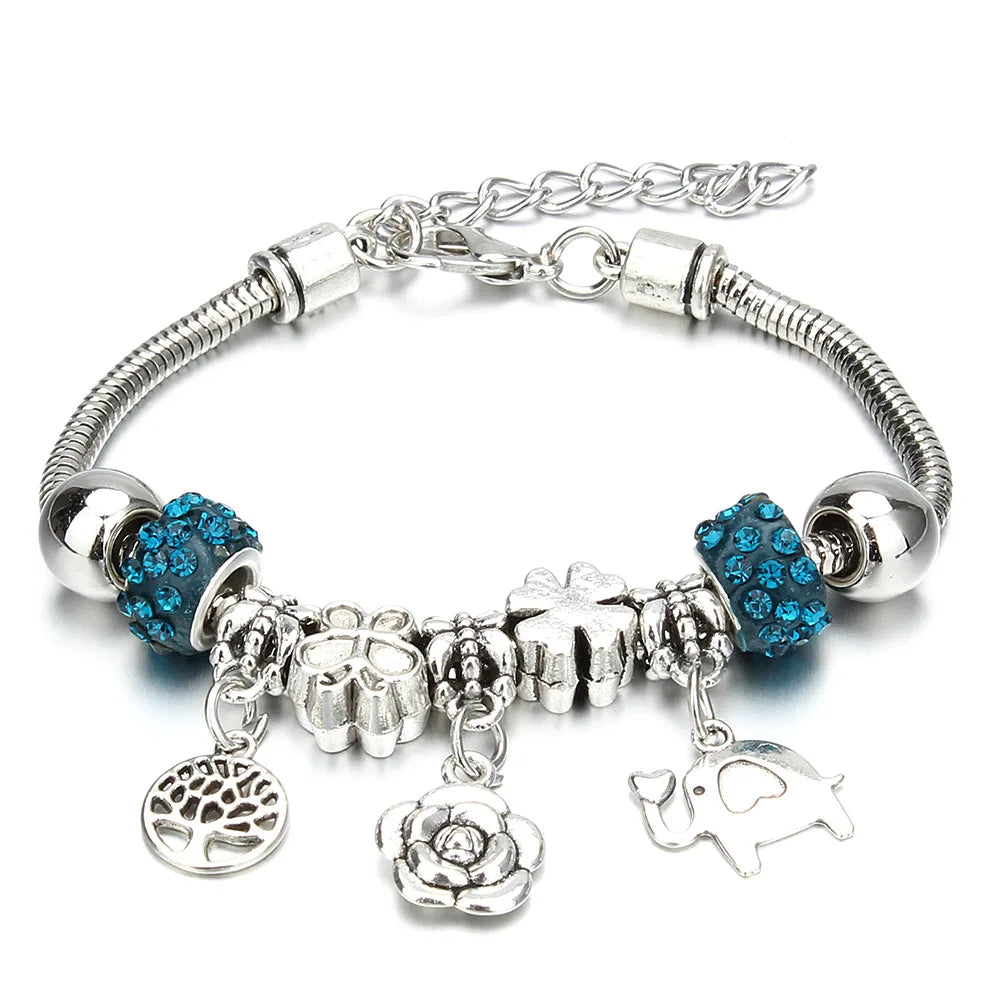 Crown Charm Friendship Bracelet