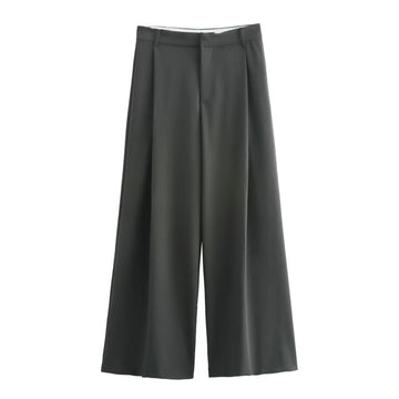 Winter Pleated Pants & Vest Set