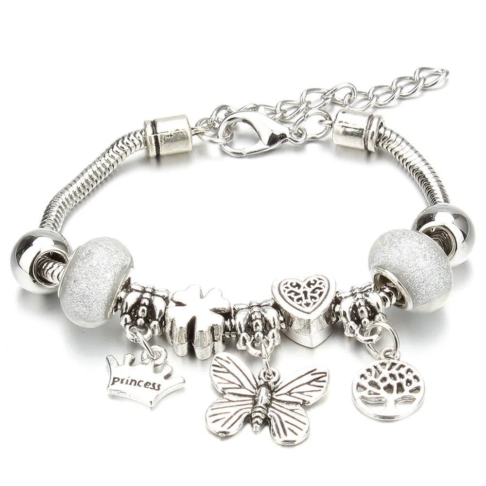 Crown Charm Friendship Bracelet