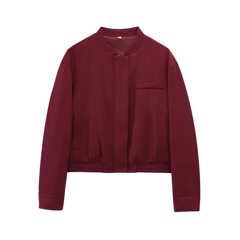 Retro Chic Pilot Jacket, Glow Bloom Aura, Clothes,Jacket