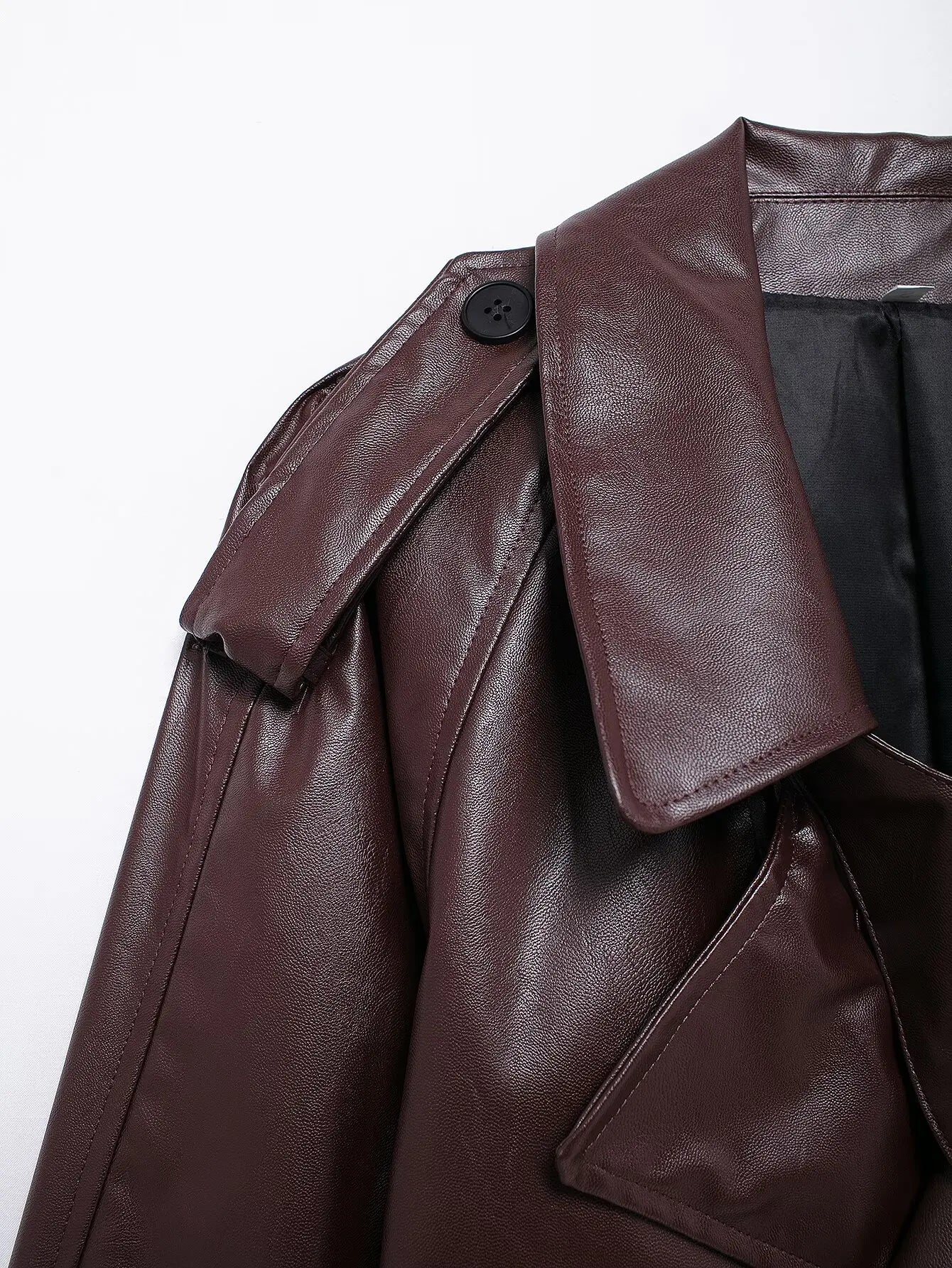Close-up of buttons on Vintage Chic Blazer Coat