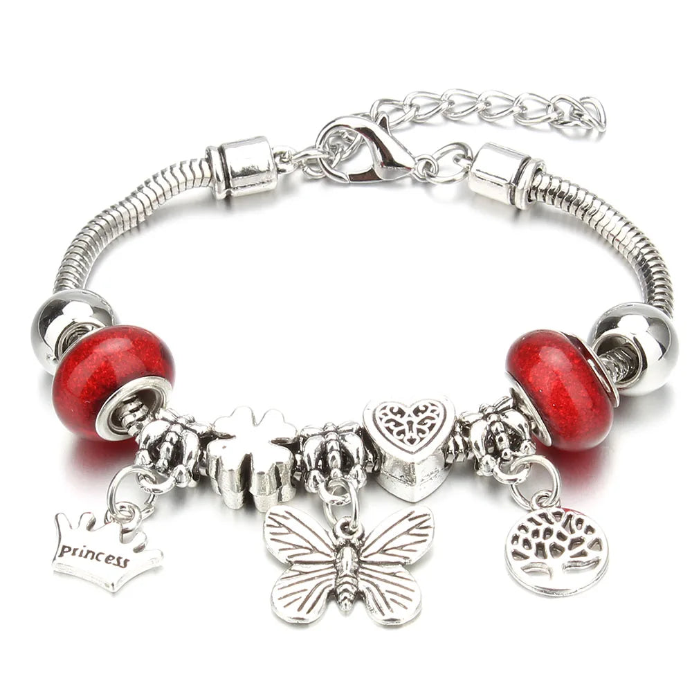 Crown Charm Friendship Bracelet