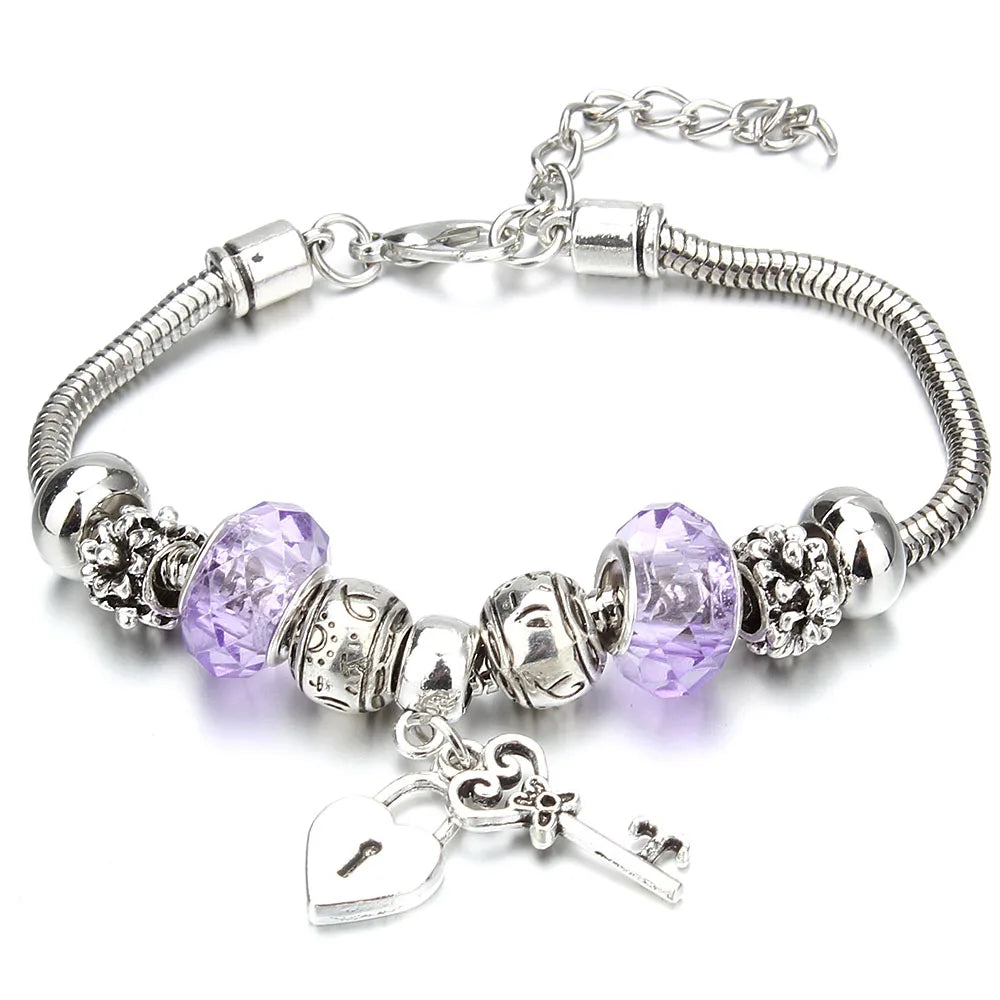 Crown Charm Friendship Bracelet