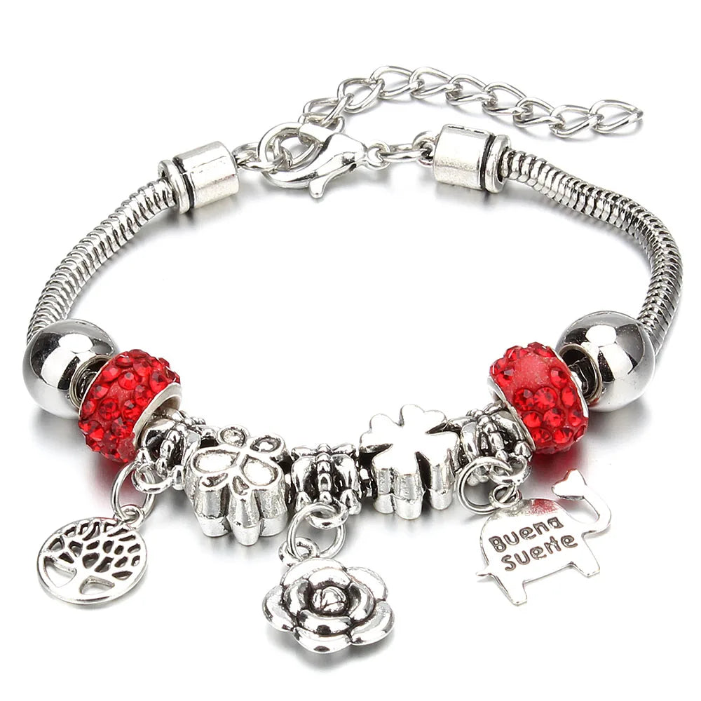 Crown Charm Friendship Bracelet