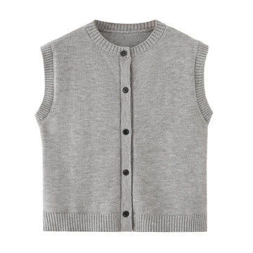 Retro Chic Knit Vest