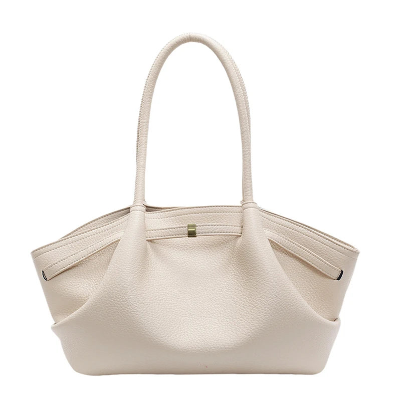 White handbag on a white background