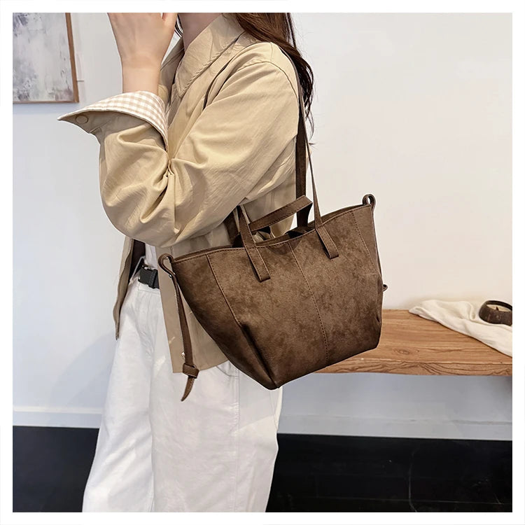 Autumn Soft Suede Tote