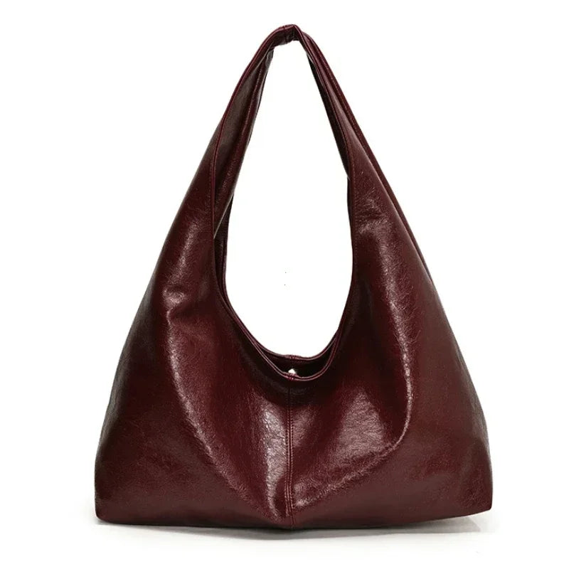 Interior of Y2K hobo shoulder bag showing compartments