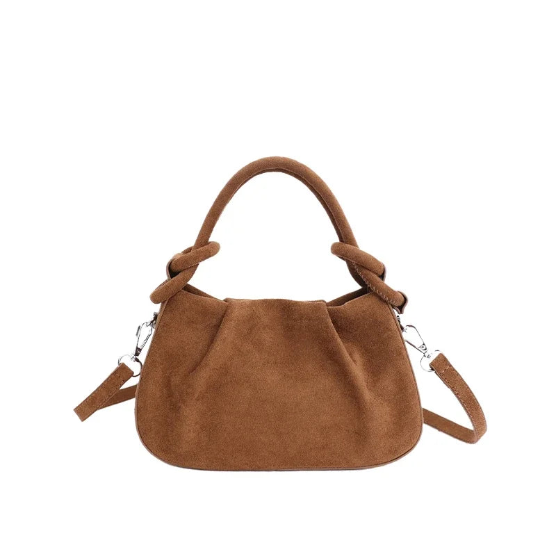 Faux Suede Commuter Tote