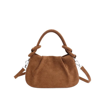 Faux Suede Commuter Tote