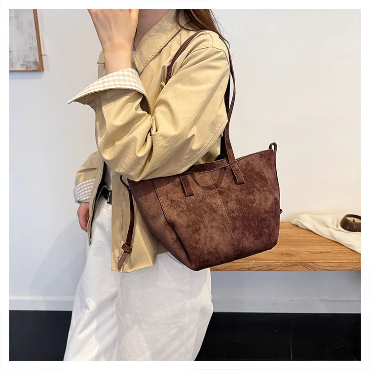 Autumn Soft Suede Tote