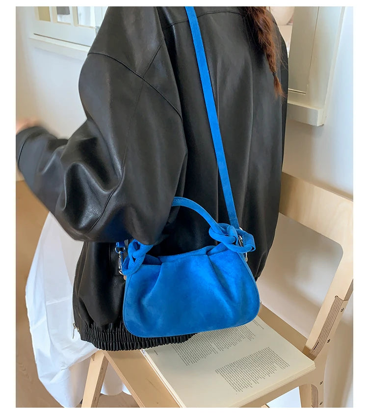 Faux Suede Commuter Tote