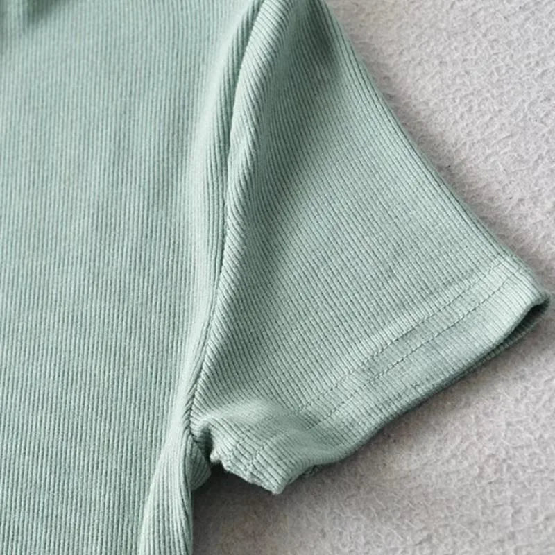 Summer Skinny Fit Crop Tee, Glow Bloom Aura, Clothes,top