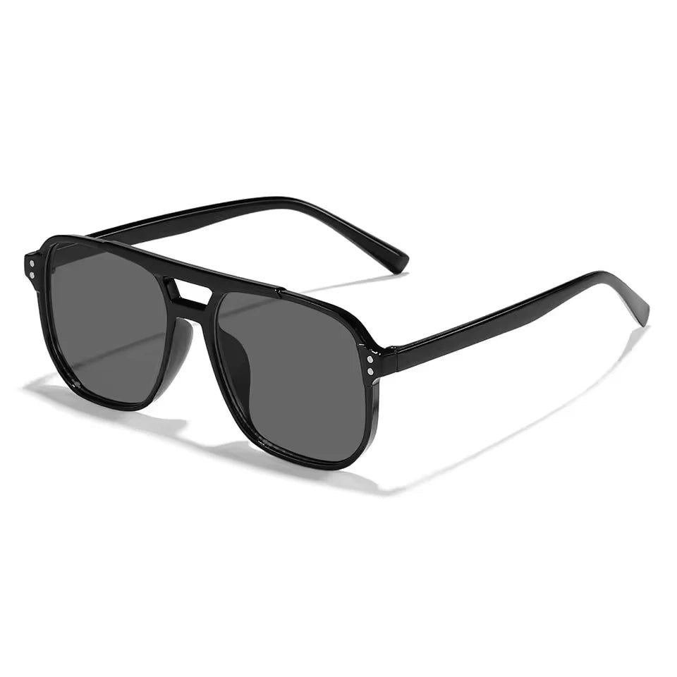 Vintage Square Glow Shades with silver temples