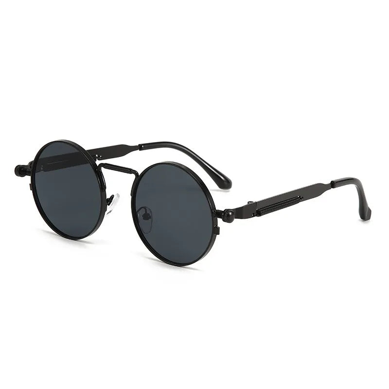 Close-up of Colorful Retro Punk Shades with spiked frame
