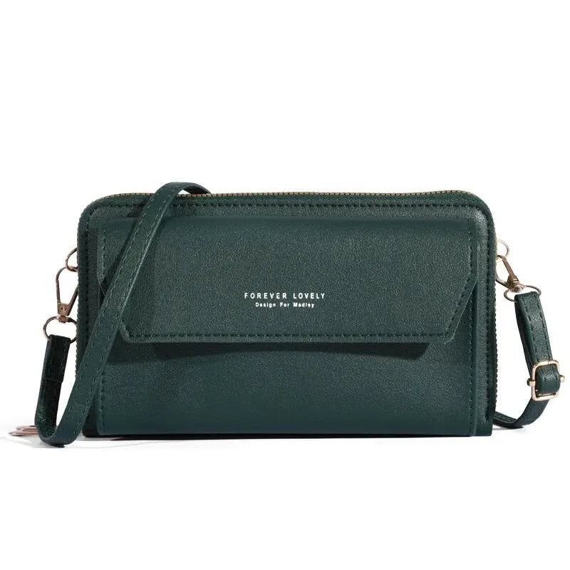 Interior view of summer chic crossbody bag compartments