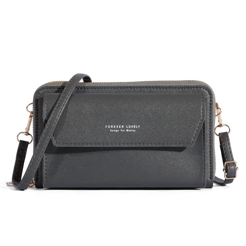 Side profile of summer chic crossbody bag with zipper detail