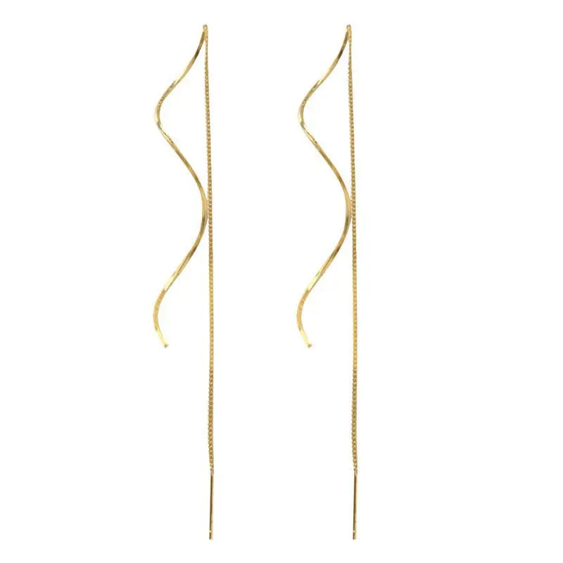Elegant Light Luxury Earrings – Minimalist Gold & Silver Styles of Elegant Light Luxury Earrings in silver