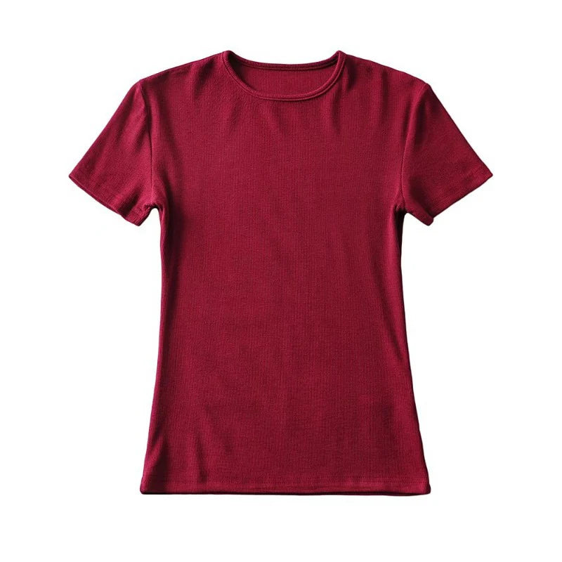 Summer Skinny Fit Crop Tee, Glow Bloom Aura, Clothes,top