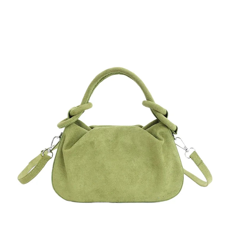 Faux Suede Commuter Tote