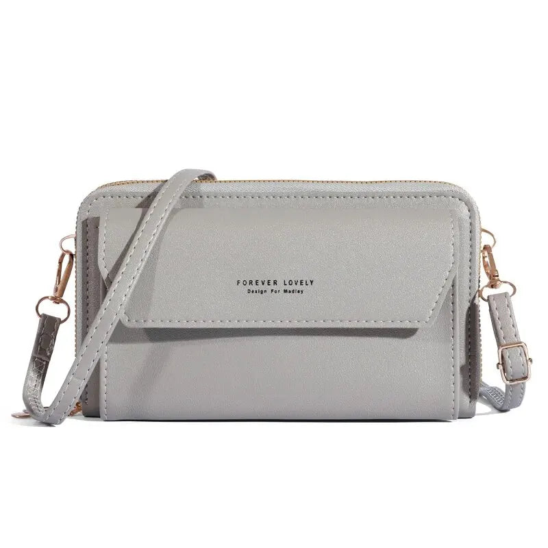 Interior view of summer chic crossbody bag compartments