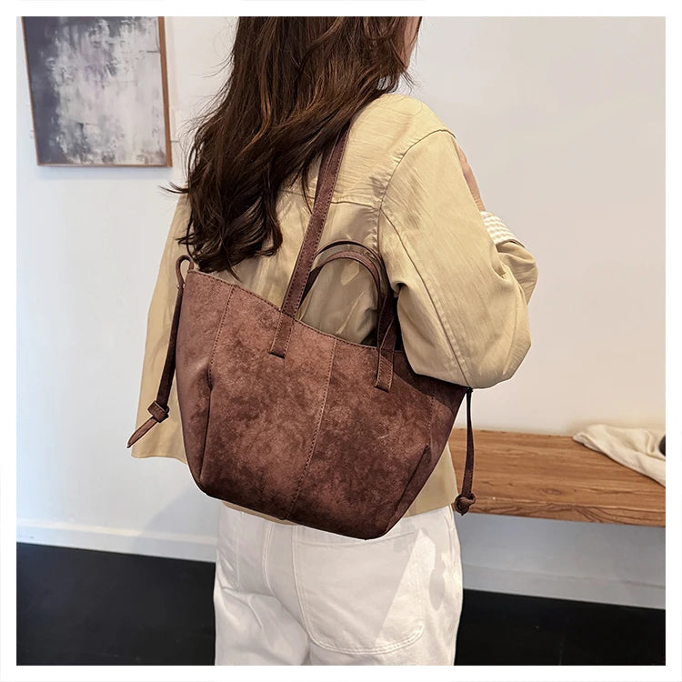 Autumn Soft Suede Tote