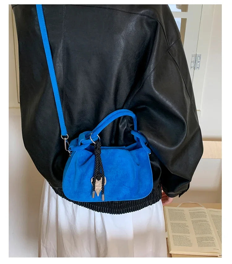 Faux Suede Commuter Tote