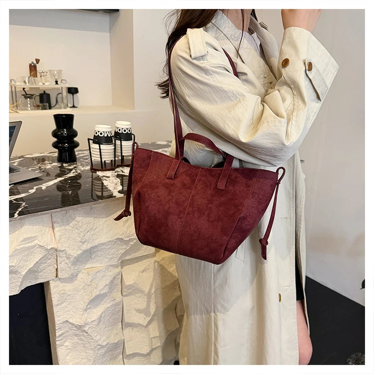 Autumn Soft Suede Tote