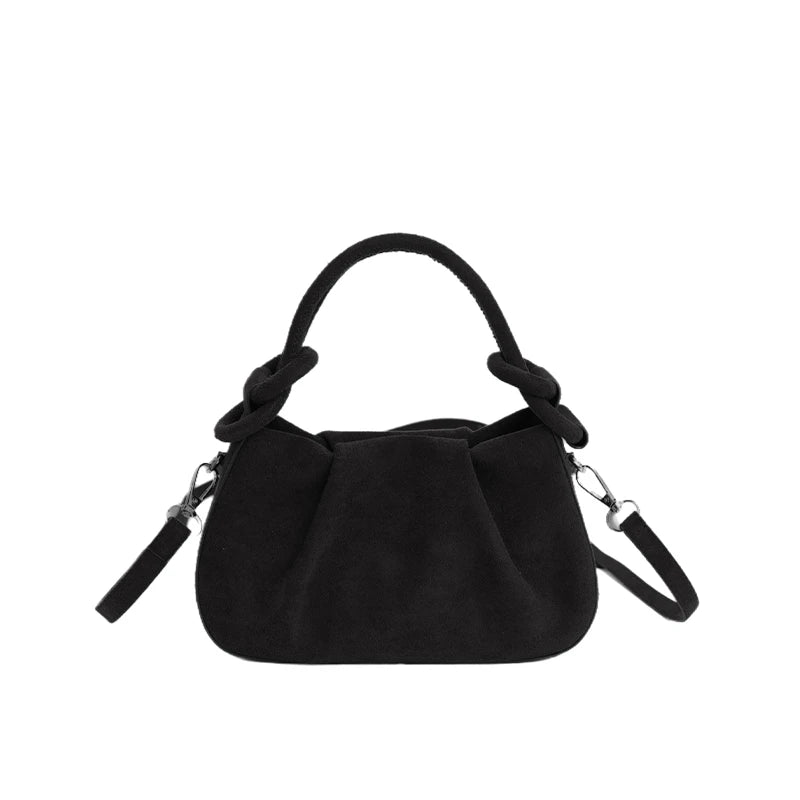 Faux Suede Commuter Tote