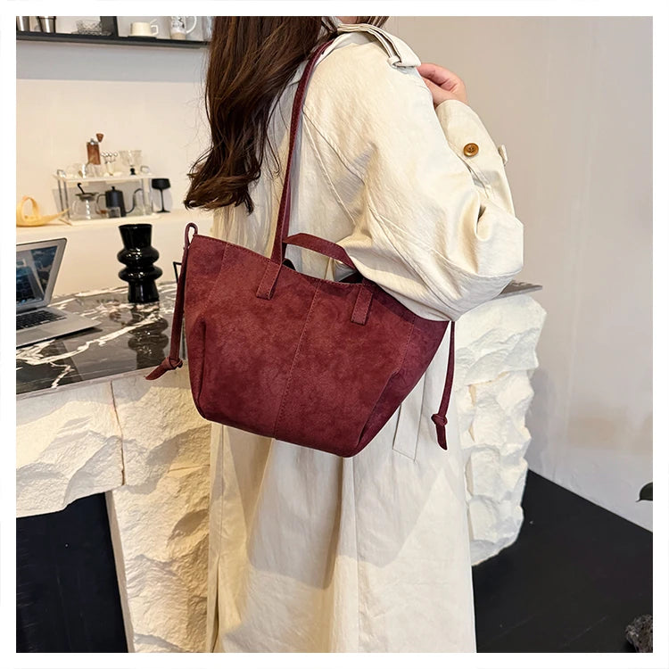 Autumn Soft Suede Tote