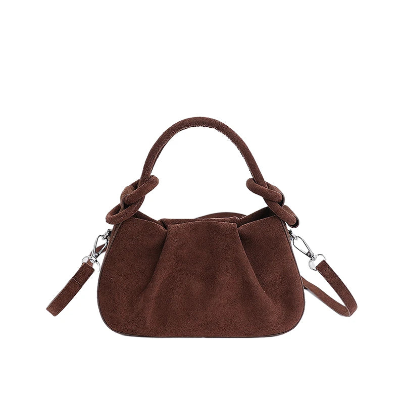 Faux Suede Commuter Tote