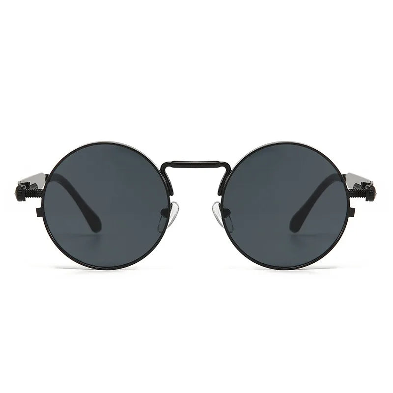 Close-up of Colorful Retro Punk Shades with spiked frame