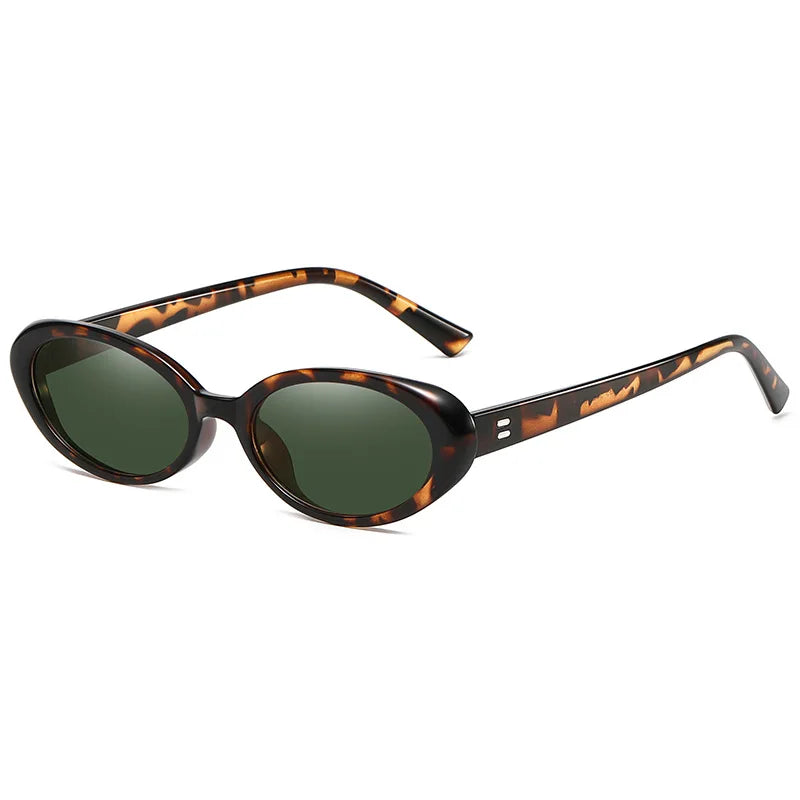 Sunglasses withRetro Chic Oval Shades on a white background