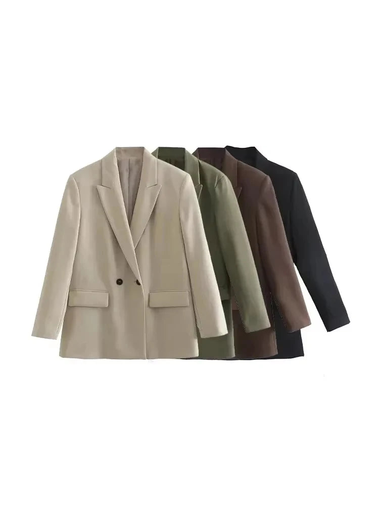 Front view of Vintage Chic Blazer Coat on a Vintage Chic Blazer Coat