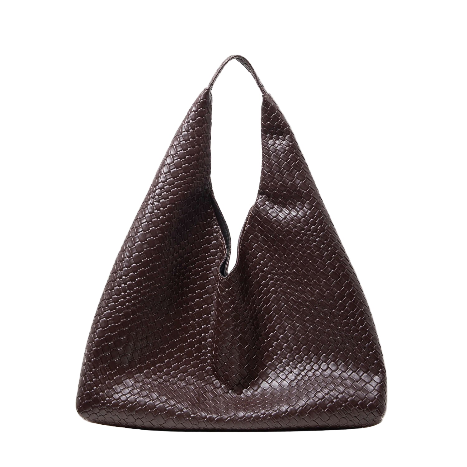 Minimalist retro shoulder tote styled with fall outfit