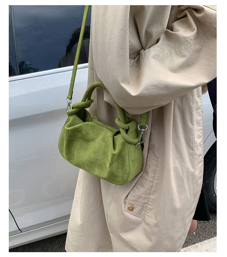 Faux Suede Commuter Tote