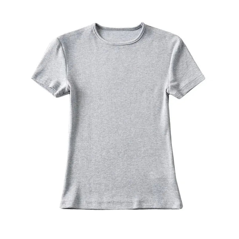 Summer Skinny Fit Crop Tee, Glow Bloom Aura, Clothes,top