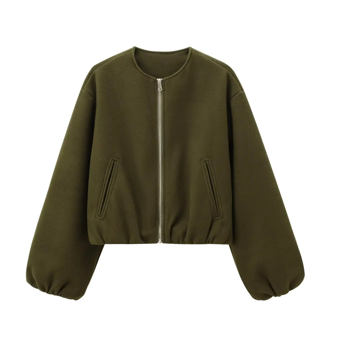 Man wearing stylish soft pilot jacket on city street