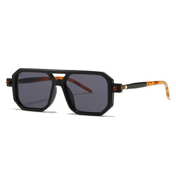 Vintage Double Bridge Shades with gradient lenses on table
