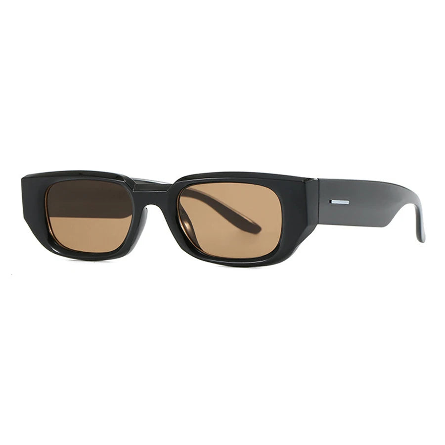 Close-up of Vintage Rectangle Classic Shades on white background